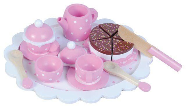 Set de ceai cu tavita - New Classic Toys Set de ceai cu tavita - New Classic Toys