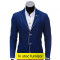 Sacou barbati smart casual M81 albastru