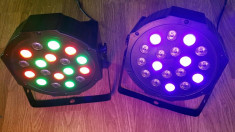 Par led lumini disco RGB 18 leduri DMX foto