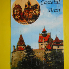 HOPCT 31023 CASTELUL BRAN DRACULA TRANSILVANIA-CARTE POSTALA PUZZLE -NECIRCULATA