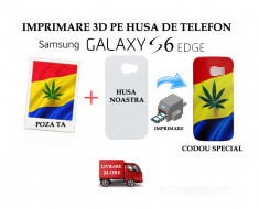 HUSA PERSONALIZATA SAMSUNG GALAXY S6 EDGE CU POZA TA - MODEL MARIJUANA foto