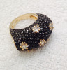 Inel placat cu aur 18k si swarovski - marimea 9,19mm/ 60mm STANTAT