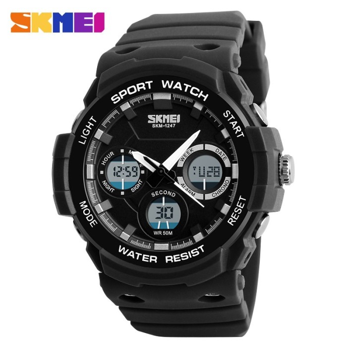 Ceas SKMEI SPORT WATCH DUAL TIME SUBACVATIC 4 Culori Alarma Calendar CADOU foto mare Ceas SKMEI SPORT WATCH DUAL TIME SUBACVATIC 4 Culori Alarma Calendar CADOU foto mare