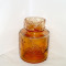 Vaza cristal amber marigold hand blown - design Amie Stalkrantz , Mantorp Suedia