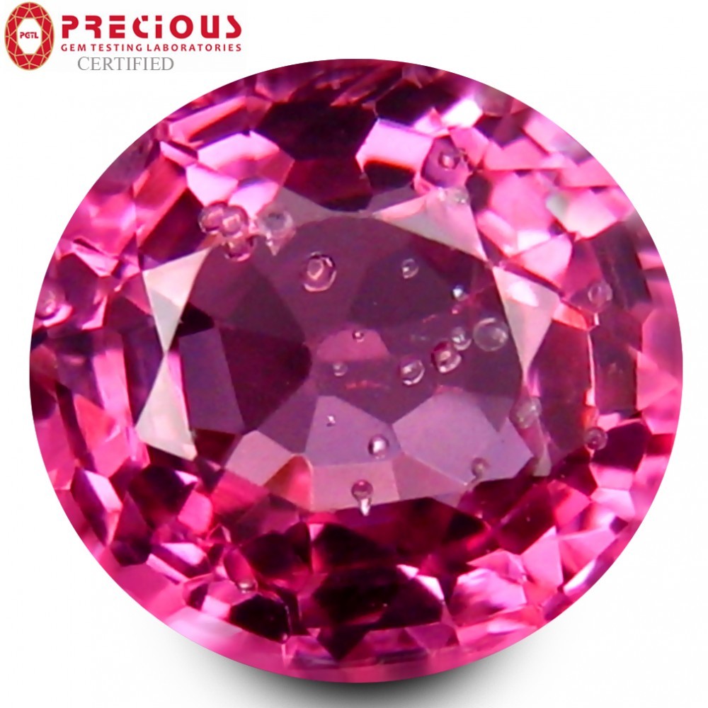 Piatra naturala Spinel Reddish-Purple - 1,46 ct - certificat | Okazii.ro