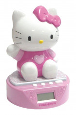 Ceas cu alarma si pusculita Hello Kitty foto