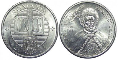 ROMANIA 1000 LEI 2004 DIN FISIC UNC NECIRCULATA foto