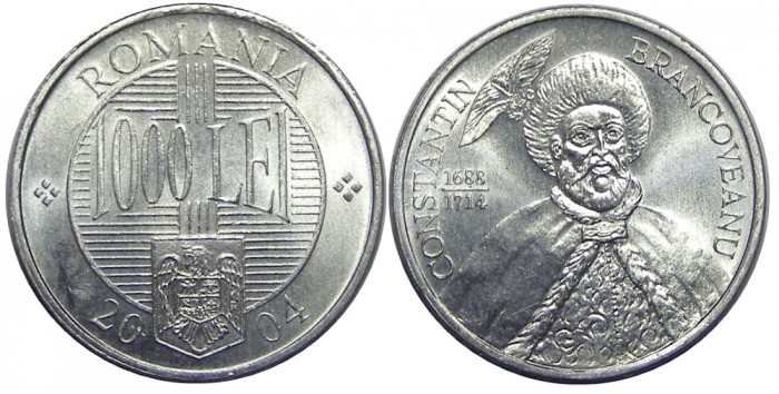 ROMANIA 1000 LEI 2004 DIN FISIC UNC NECIRCULATA