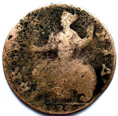 MOKAZIE MAREA BRITANIE , George II (1727-1760) , HALF PENNY 1730 , DIAM. 28mm. foto