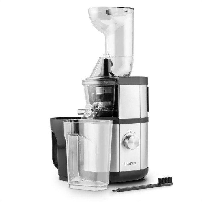 Klarstein Berry Juicer Slow Juicer 400W 60 U / min țeavă livrata Ø 8,5cm din oțel inoxidabil foto mare Klarstein Berry Juicer Slow Juicer 400W 60 U / min țeavă livrata Ø 8,5cm din oțel inoxidabil foto mare