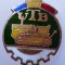 I.126 INSIGNA ROMANIA AUTO UTB UZINA TRACTORUL BRASOV TRACTOR V1 h19mm email