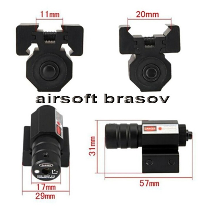 Punctator Laser Micro Red Dot, Laser Pistol Airsoft foto mare Punctator Laser Micro Red Dot, Laser Pistol Airsoft foto mare