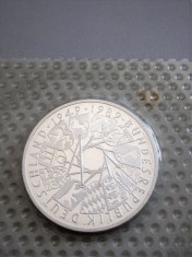 MONEDA ARGINT 10 DM 1989 GERMANIA foto