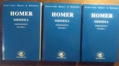 Homer Odiseea trad. G Murnu edi?ie bilingva (set 3 vol., Teora, 2000) foto