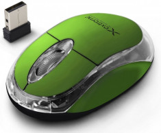 Mouse optic fara fir XM105G 3D 2.4GHZ culoare verde foto