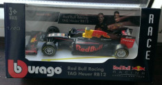 Macheta Formula 1 Red Bull RB 12 2016 Max Verstappen - Bburago 1/43 foto