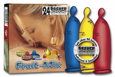 Prezervative Secura fruit mix 24 buc. foto