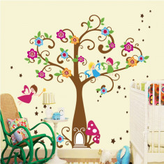 Sticker de perete pentru copii - Copacel cu flori foto
