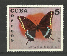 CUBA--FLUTURI-FAUNA--1972-MNH foto