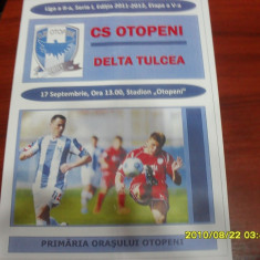 program CS Otopeni - Delta Tulcea