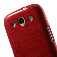 Husa Samsung Galaxy S3 - Gel TPU brushed red foto