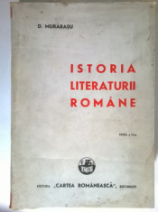 D. Murarasu - Istoria literaturii romane {1943} foto
