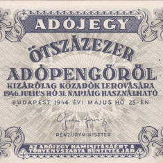 SV * Ungaria 500000 / 500.000 PENGO 1946 * AUNC+