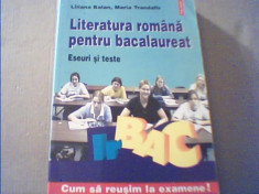 LITERATURA ROMANA PENTRU BACALAUREAT / Eseuri si teste { Polirom, 2005 } foto