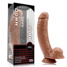 Dildo cu ventuza - Boss Brown 20 cm foto