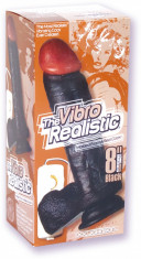 Vibrator REALISTIC COCK 20 cm BLACK foto