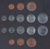 NORVEGIA █ SET COMPLET DE MONEDE █ 1+2+5+10+25+50 Ore + 1+5 Kroner 1964-1973 UNC, Europa