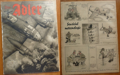 Revista aviatiei germane Luftwaffe , Der Adler , nr. 7 , 1942 , in limba romana foto