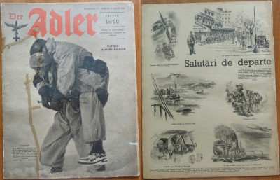 Revista aviatiei germane Luftwaffe , Der Adler , nr. 7 , 1943 , in limba romana foto
