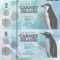 !!! FANTASY NOTES : CARNEY ISLAND - LOT COMPLET PINGUINI (8 BUC.) 2016 - UNC
