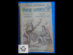 Ion Creanga Opere complecte Cartea romaneasca 1938 cuprinde si lista de cuvinte foto