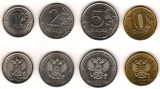 RUSIA █ SET COMPLET DE MONEDE █ 1+2+5+10 Rublei █ 2016 █ UNC, Europa