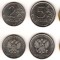 RUSIA █ SET COMPLET DE MONEDE █ 1+2+5+10 Rublei █ 2016 █ UNC