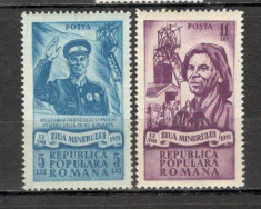 Romania.1951 Ziua minerului XR.174 foto