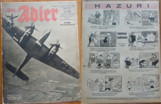 Revista aviatiei germane Luftwaffe , Der Adler , nr. 15 , 1943 , in limba romana foto