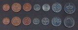 NORVEGIA █ SET DE MONEDE █ 1+2+5+10+25+50 Ore + 1 Krone █ 1972-1992 █ UNC, Europa