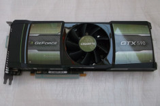 Placa video GIGABYTE GeForce GTX 590 Dual Gpu 3GB DDR5 2x 384-bit foto