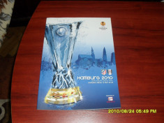 program Finala Europa league 2010 Atletico Madrid - FC Fulham foto