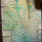Bucuresti municipiul si imprejurimile liniile de tramvaie anii 1930 harta color