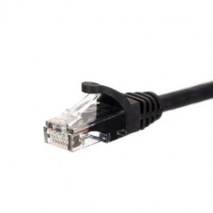 Cablu UTP NETRACK Patchcord Cat 5e 0.5m Negru foto