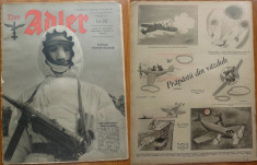 Revista aviatiei germane Luftwaffe , Der Adler , nr. 3 , 1943 , in limba romana foto