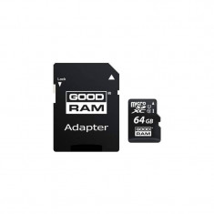 Card Goodram M1AA MicroSD 64GB Clasa 10 UHS-I cu adaptor SD foto