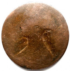 MAREA BRITANIE , VICTORIA , 1 PENNY 1869 , DIAMETRU 31mm. foto