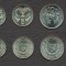 CIPRU █ SET COMPLET DE MONEDE █ 1/2, 1, 2, 5, 10, 20, 50 Cents █ 1983-2004 █ UNC