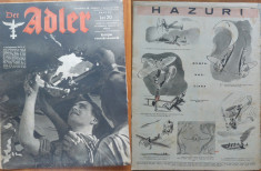 Revista aviatiei germane Luftwaffe , Der Adler , nr. 18 , 1943 , in limba romana foto