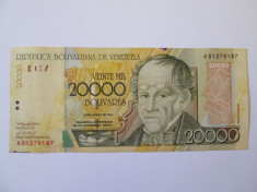 Venezuela 20000 Bolivares 2001 foto